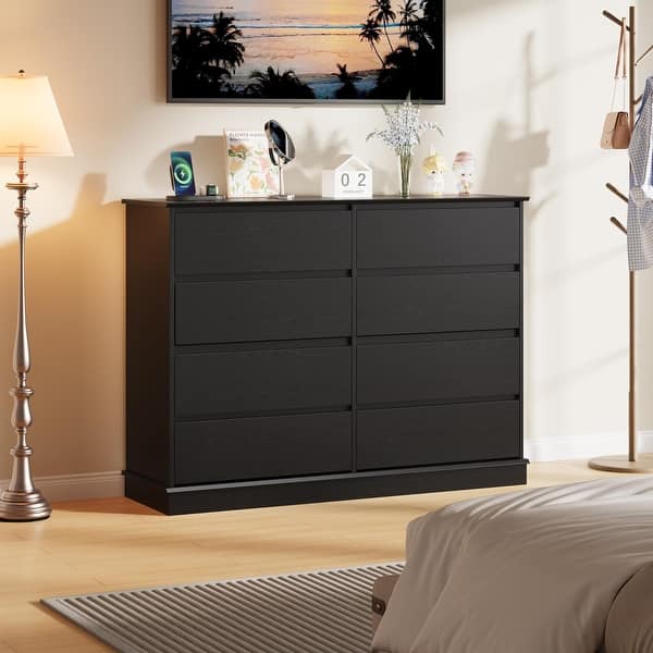 cheap dresser FUFU&GAGA White 12-Drawer 63 in. Width Wooden Dresser, Chest of Drawers,  Storage Cabinet for Home Storage without Mirror L-THD-210251-01-c