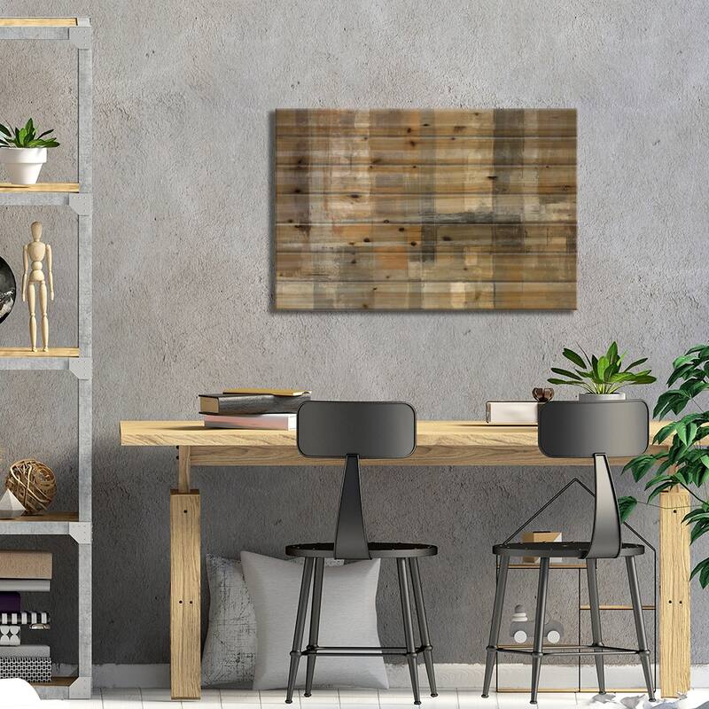One Way Street Print On Wood by Silvia Vassileva - Multi-Color