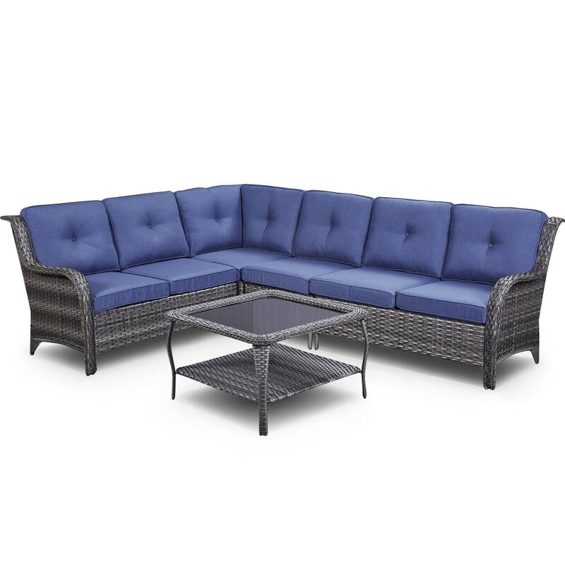 Gymojoy Outdoor Sofa Loveseat Corner Sofa Table Sets