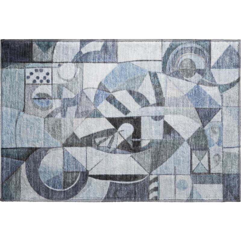 Premium Washable Super Soft Mosaic Contemporary Mayfield Rug