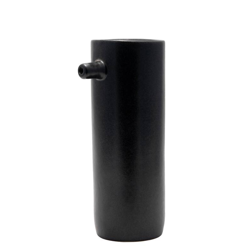 Lg. Ceramic Vase Stone w/Spout - A - CREAM - White