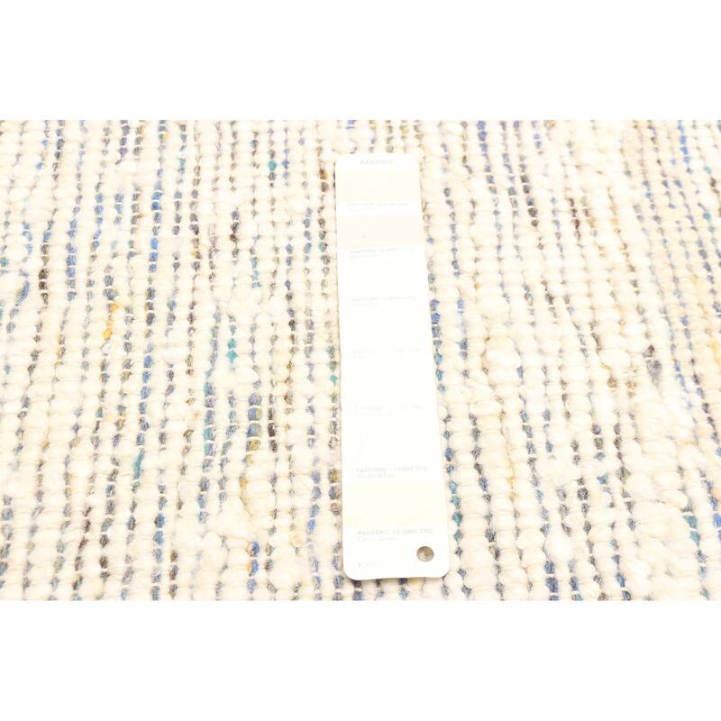 ECARPETGALLERY Braid weave Sienna Cream Wool Rug - 4'10 x 7'9