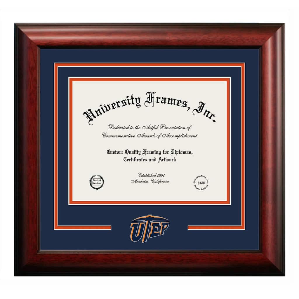 University of Texas, El Paso 11w x 8.5h Spirit Diploma Frame
