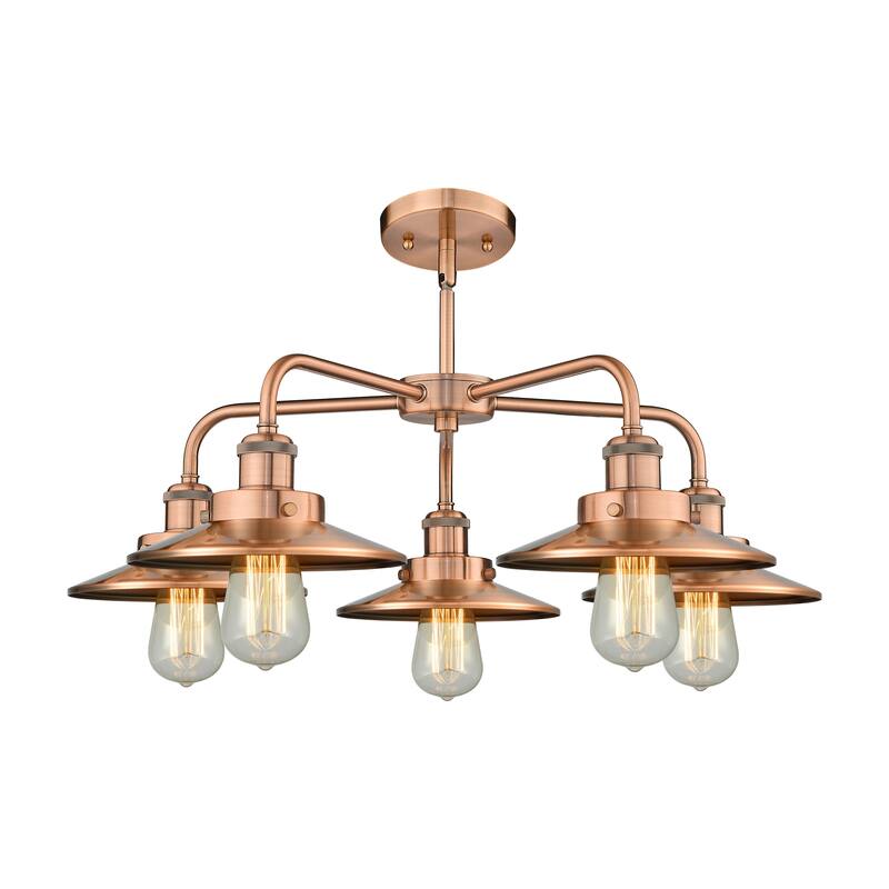 Innovations Lighting Ballston Urban - 5 Light 26" Stem Hung Chandelier