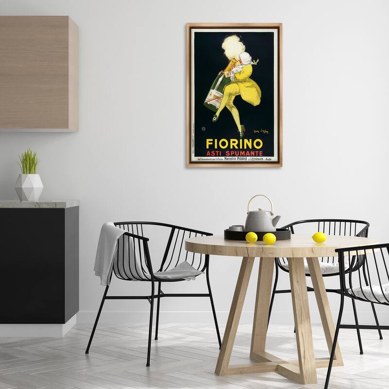Stupell Vintage Fiorno Wine Framed Floater Canvas Wall Art Design By Marcus Jules