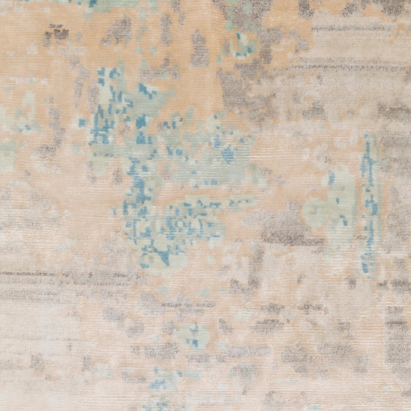 Hand-Knotted Keys Art Silk/Wool Area Rug - 8' x 11'