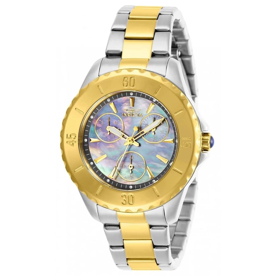 Invicta Women's 29112 Angel Quartz 3 Hand Gunmetal Dial Watch - Gun Metal