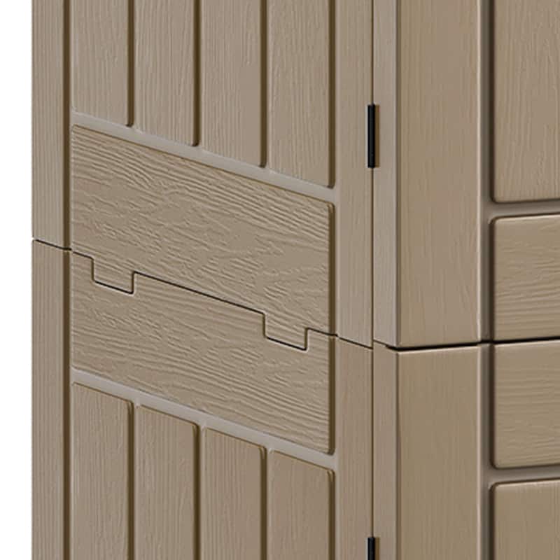 Outdoor Storage Shed with 4 Shelves - N/A