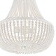 preview thumbnail 4 of 3, Rylee 6 Light Matte White Chandelier - 18.75'' W x 23.6'' H