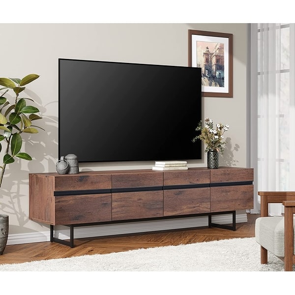 WAMPAT Modern TV Stand for up to 75 inch TV On Sale Bed Bath