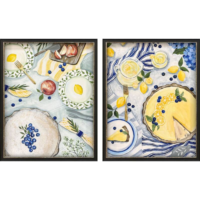 Paragon Summer Picnic Framed Art - Set of 2