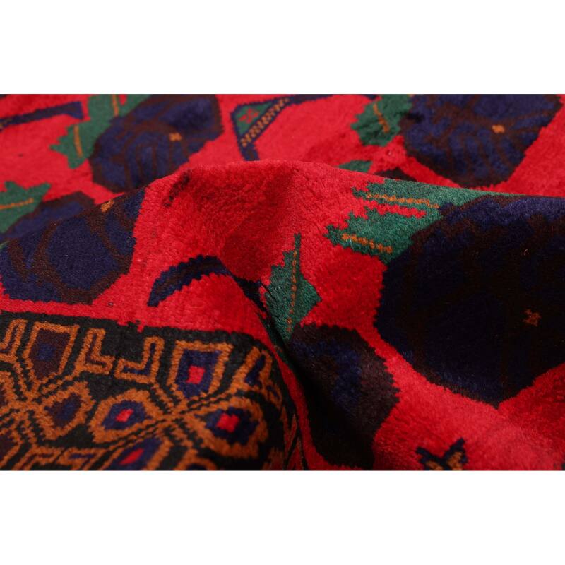 ECARPETGALLERY Hand-knotted Teimani Red Wool Rug - 3'5 x 6'1