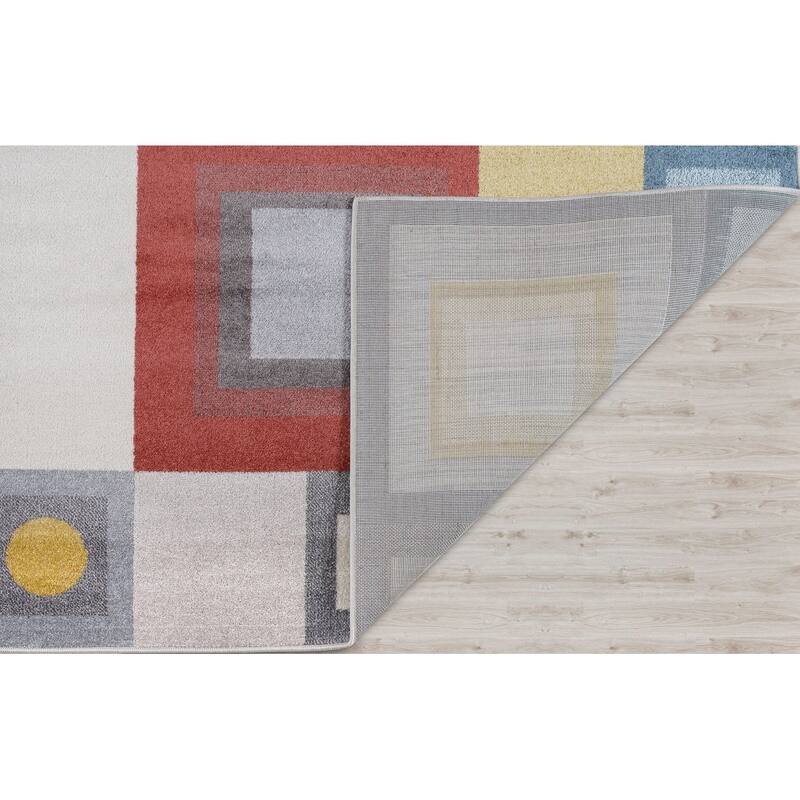 Multicolor Boho Rustic Area Rug Tapis Living Room