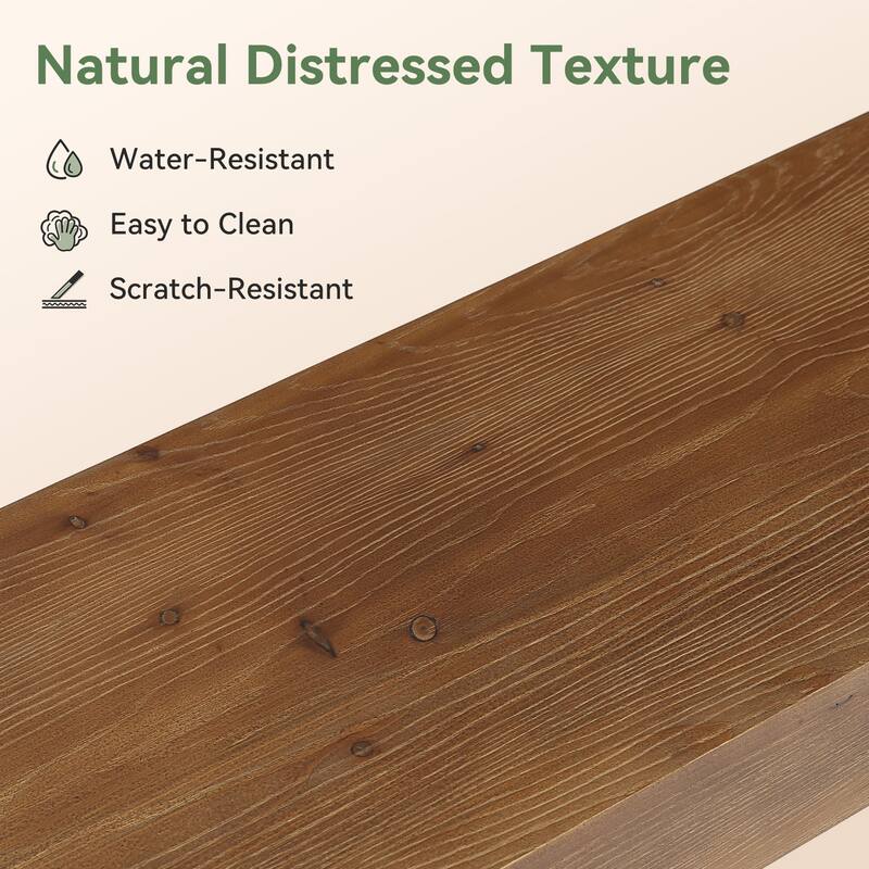 Solid Wood Bench, 63" Dining Bench, Entryway Benches for Dining Room, Bedroom, Hallway, Kitchen