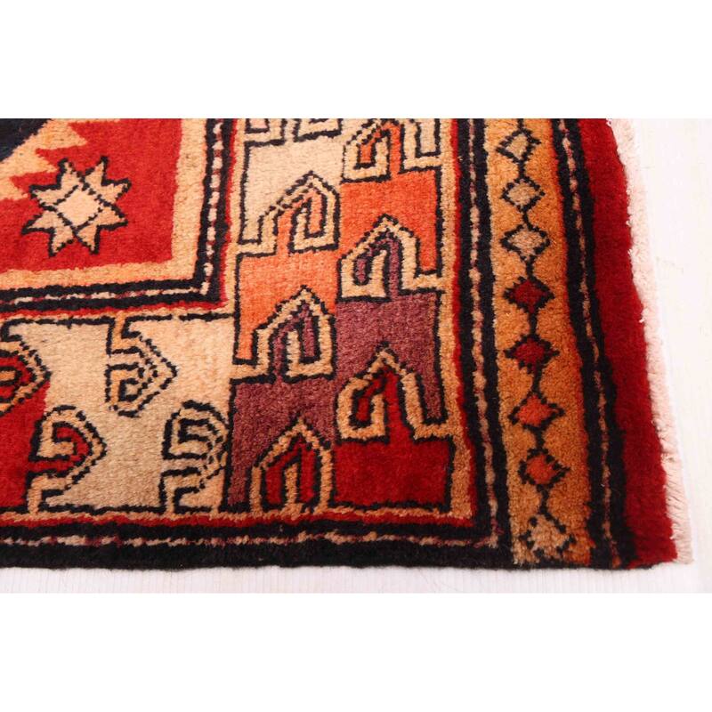 ECARPETGALLERY Hand-knotted Konya Anatolian Red Wool Rug - 3'10 x 12'4