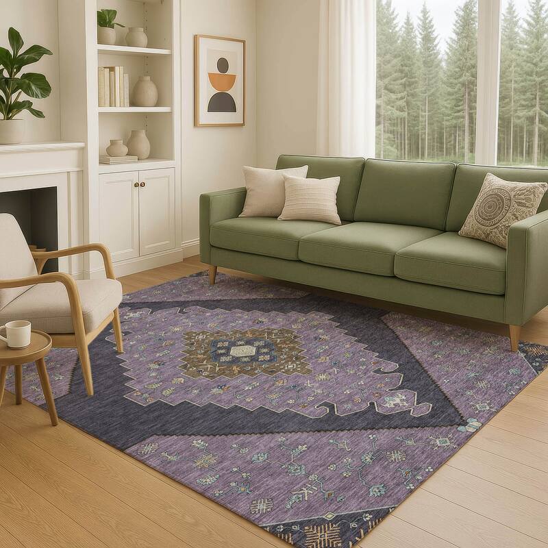 Machine Washable Indoor/ Outdoor Global Marrakesh Chantille Rug