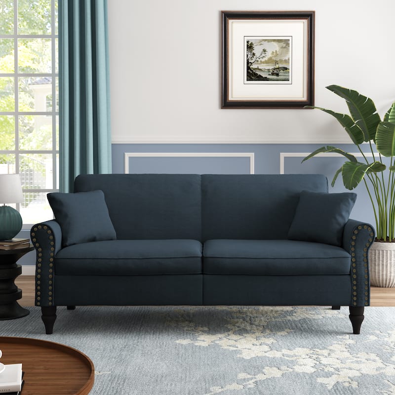 Modern 73" Couch Loveseat Upholstered Sofa