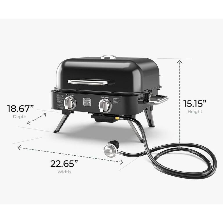 Kenmore 2-Burner Retro Portable Gas Grill