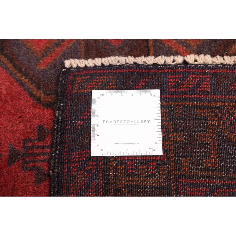 ECARPETGALLERY Hand-knotted Teimani Red Wool Rug - 3'7 x 6'0