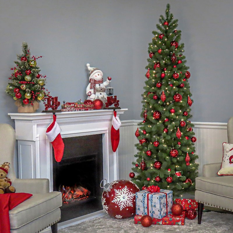 National Tree Company 7.5 ft. Feel-Real' Downswept Douglas Slim Christmas Tree - 7.5 Foot