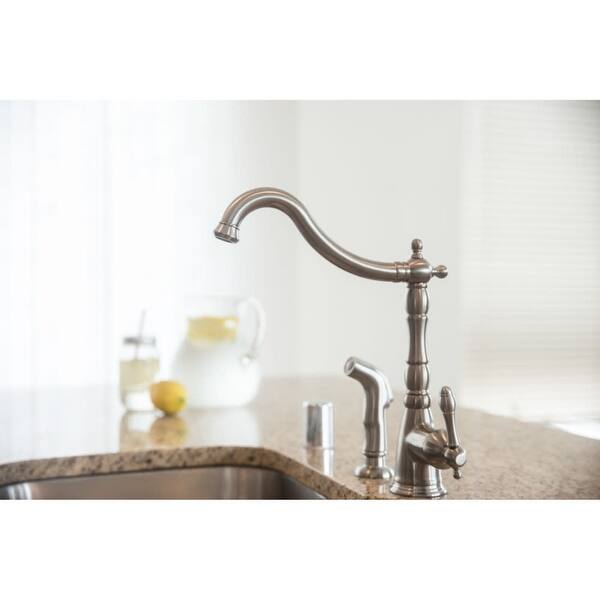 Shop Design House 523225 Single Handle Kitchen Faucet With Side