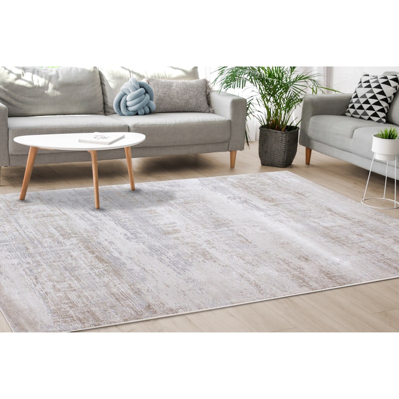 Chase Collection - Beige/Cream Faded Texture Rug