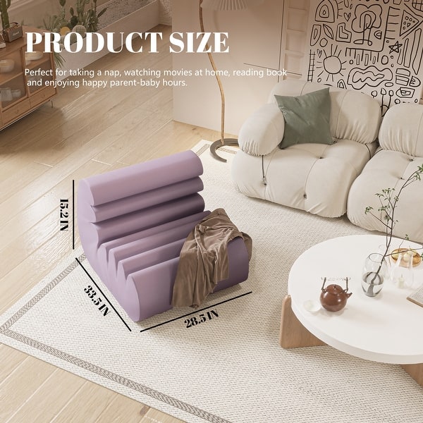 WOWMAX Single Reading Foam Sofa Chair Lounger with Removable & Washable Cover