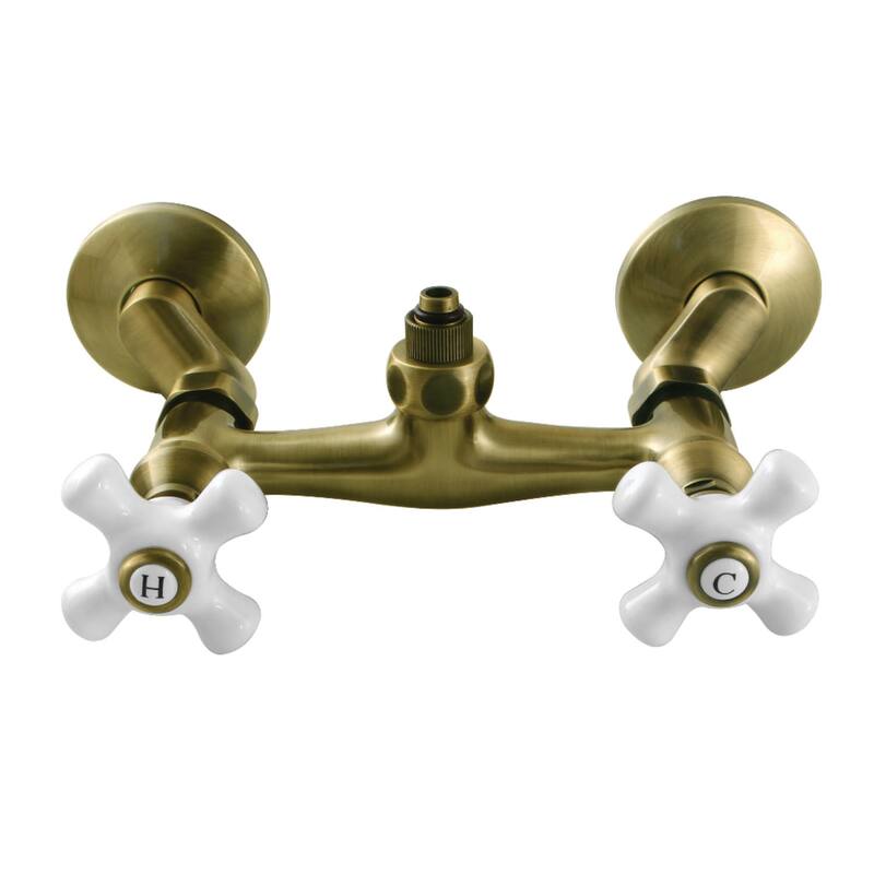 Kingston Brass CC213.PX Vintage Wall Mounted Tub Filler - Antique Brass
