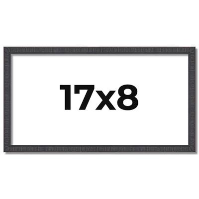 17x8 Frame Brown Solid Wood Picture Frame - Complete Modern Photo