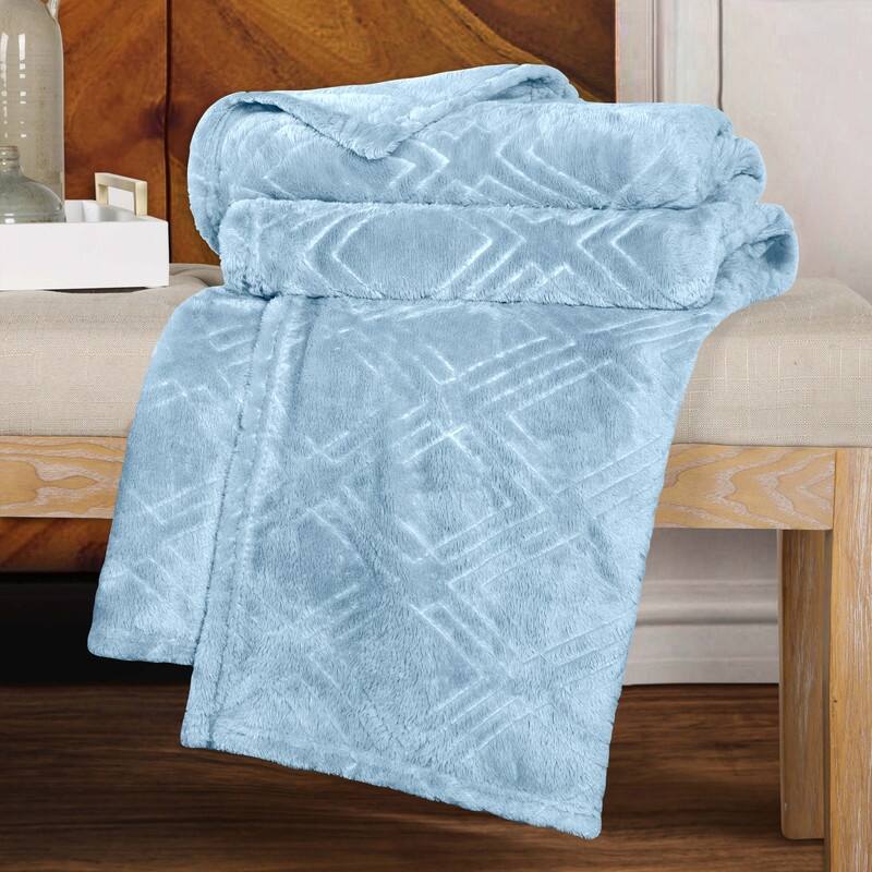 Superior Atka Diamond Soft Fluffy Fleece Blanket