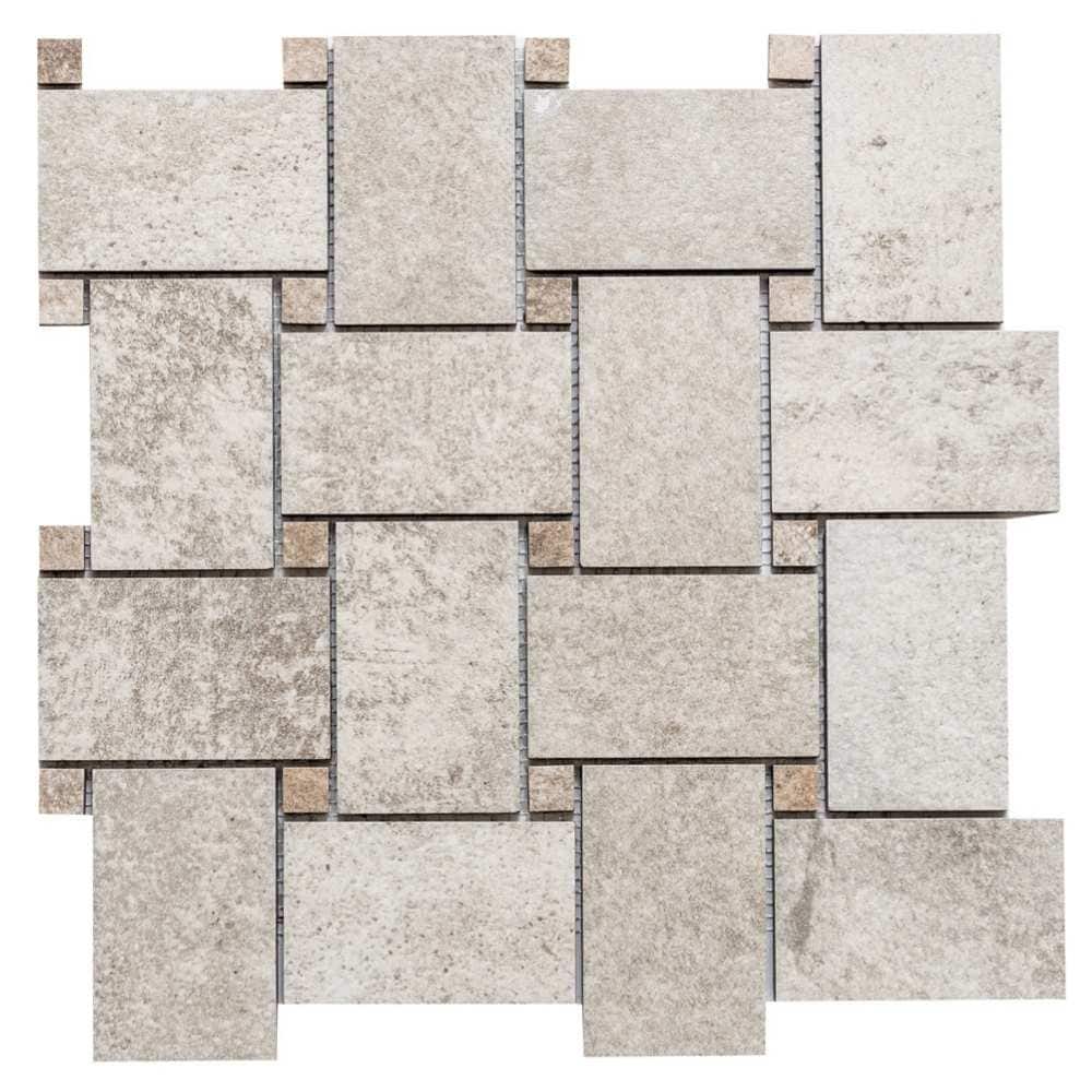 The Wilds 2x4 Matte Stone Look Porcelain Mosaic Tile - Floor, Wall, Backsplash