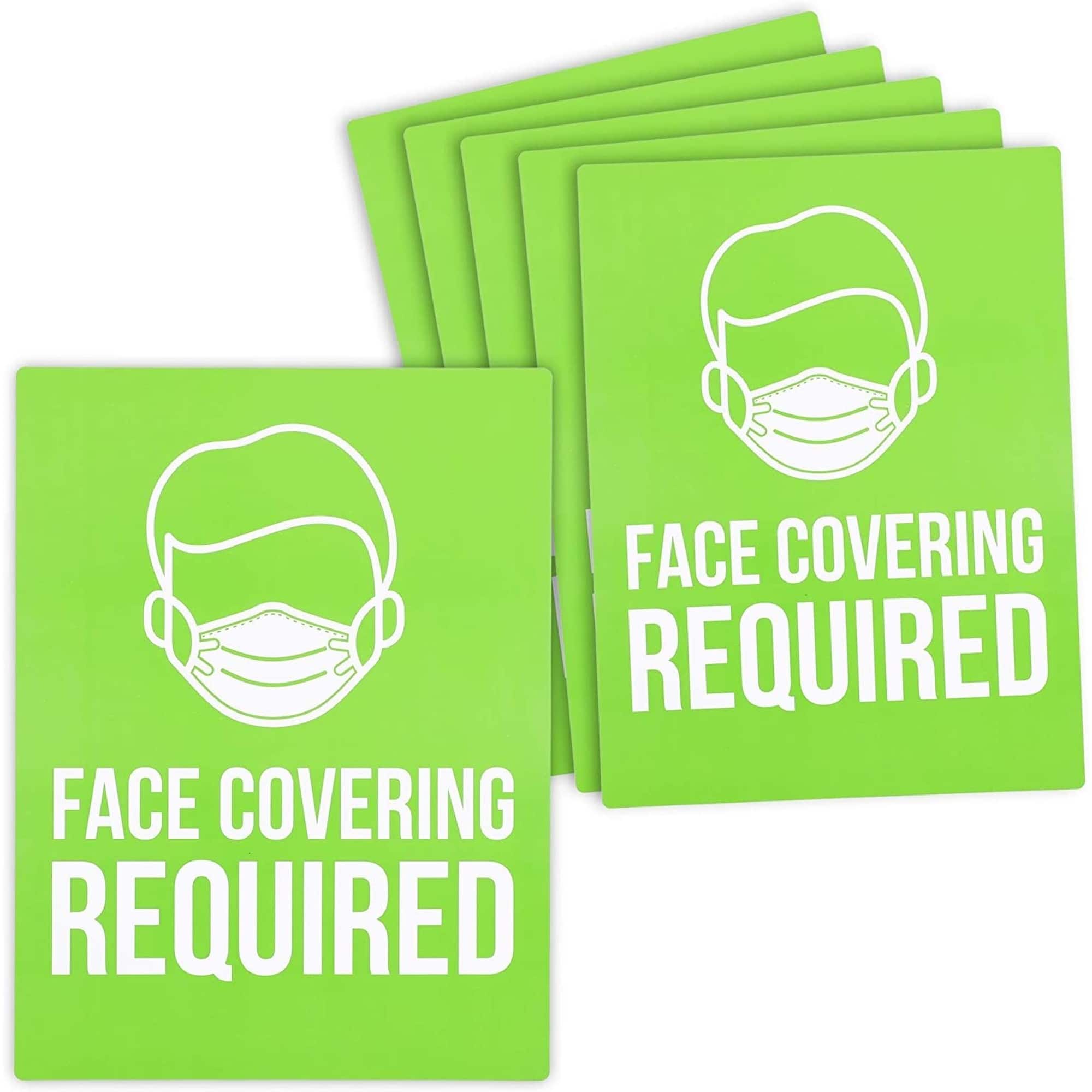 Sign, Face Covering Required (9 x 12 In, 6 Pack) - Bed Bath & Beyond ...