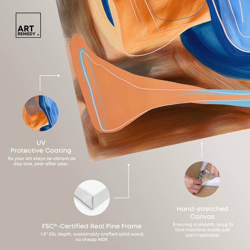 An Abstract Oil I Canvas by Art Remedy, Gallery Wrapped