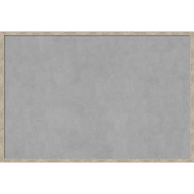Amanti Art Imprint Light Pewter Framed Magnetic Board