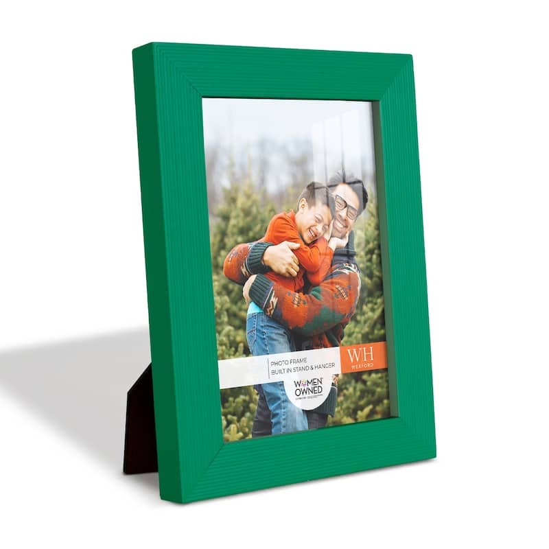 4 Piece Set Solid Wood Picture Frame - Green - 4x6