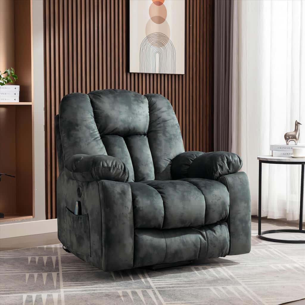 40.6" W Oversize Power Lift Recliner Chair With Massage & Heating