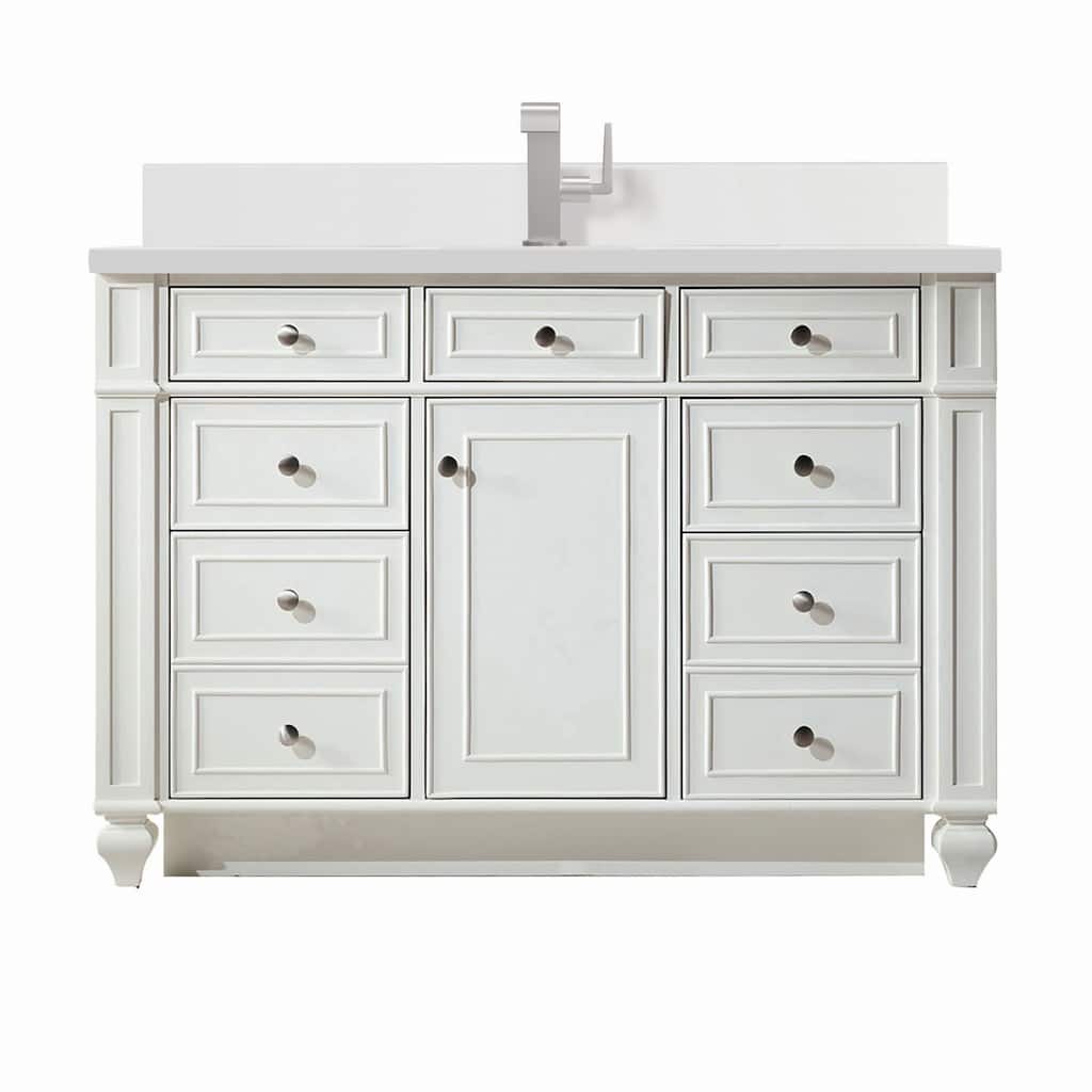James Martin Vanities 157-V48-1WZ Bristol 48" Single Basin Walnut Wood