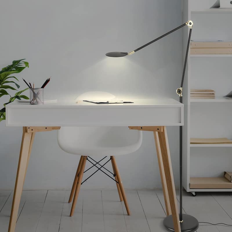 Brightech Sage 68 in. Classic Black Industrial 3-Way Dimming and Color Temperature Adjustable LED Floor Lamp