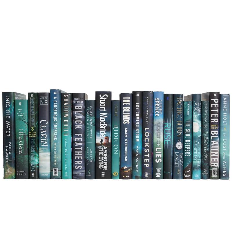 Books Blue Decorative Accessories: Carribean Nightfall Dust Jacket Color By The Foot
