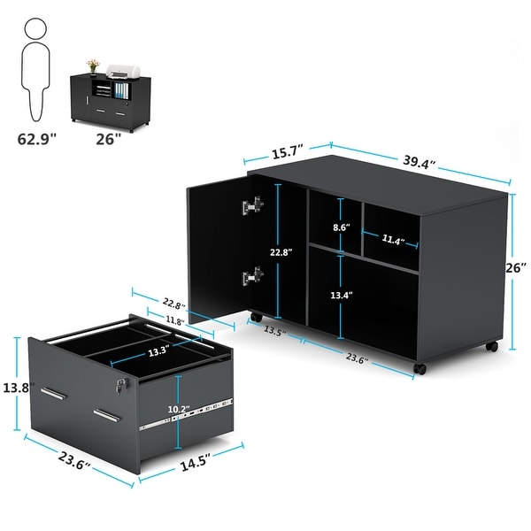 180 cm Filing Cabinet Metal Office Storage Lockable Cupboard with Drawers 8 Keys 