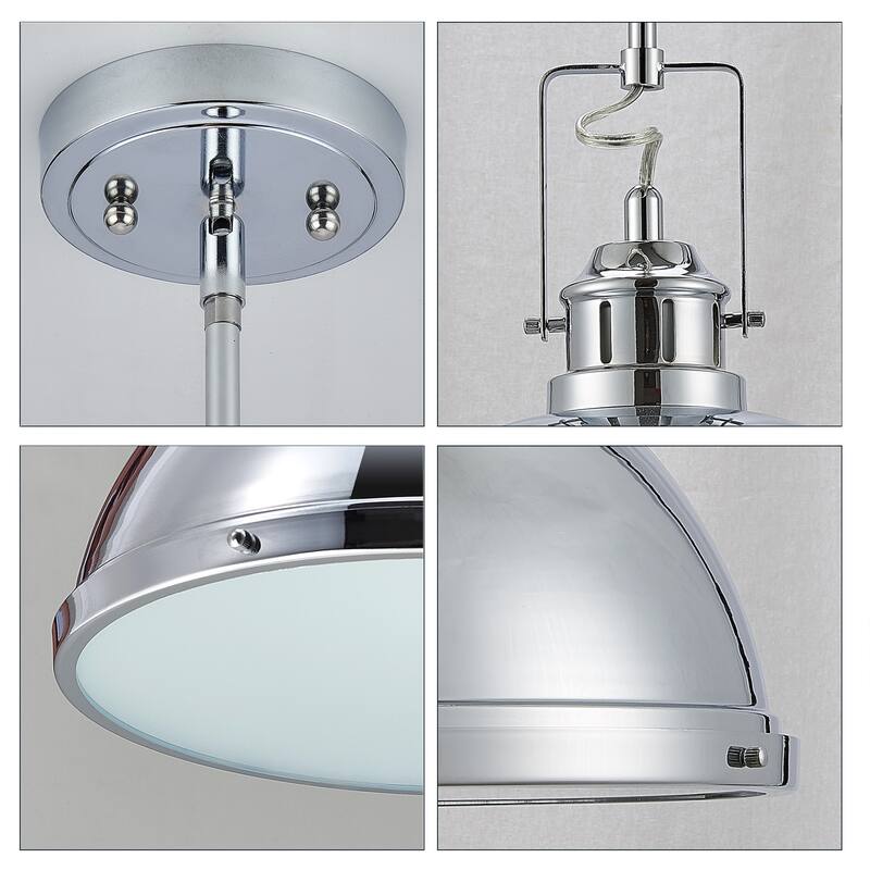 Singel Pendant 21.5 Inch Chrome Finish