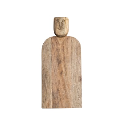 Hand-Carved Mango Wood Cheese Slicer and Cutting Board