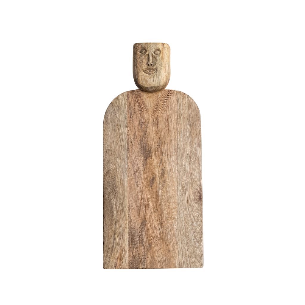 Hand-Carved Mango Wood Cheese Slicer and Cutting Board