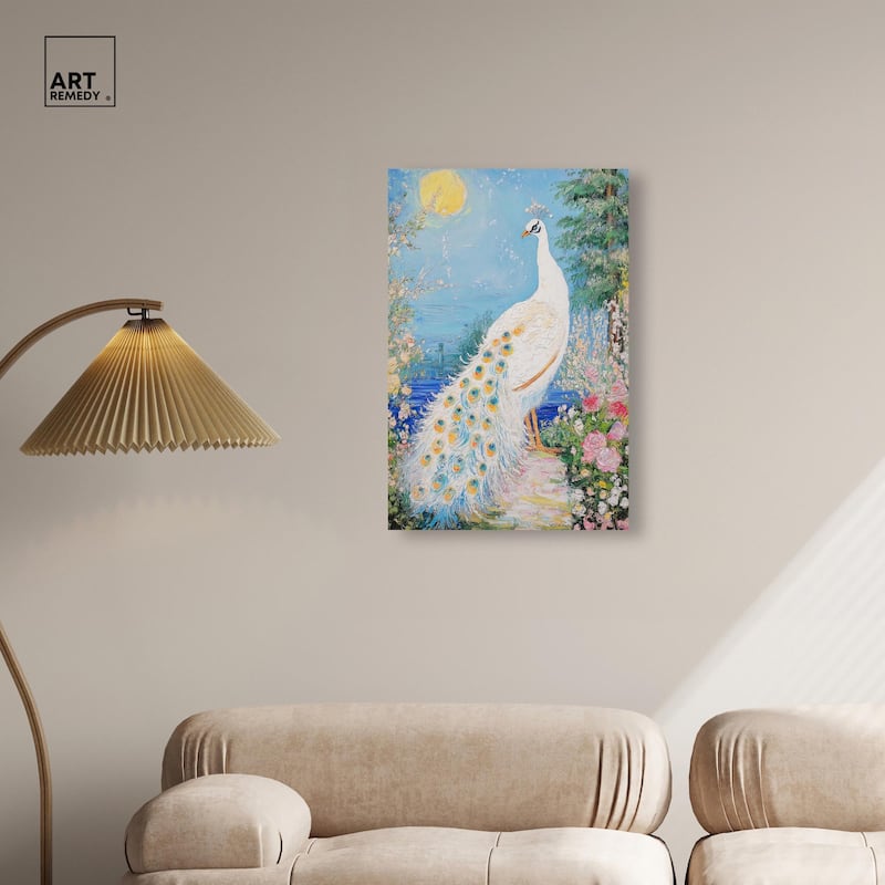 Peacock in Paradise Canvas by Art Remedy, Gallery Wrapped