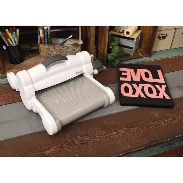 Sizzix Big Shot Platform Die Cutting Machine White with Gray – This and  That Craft Shop