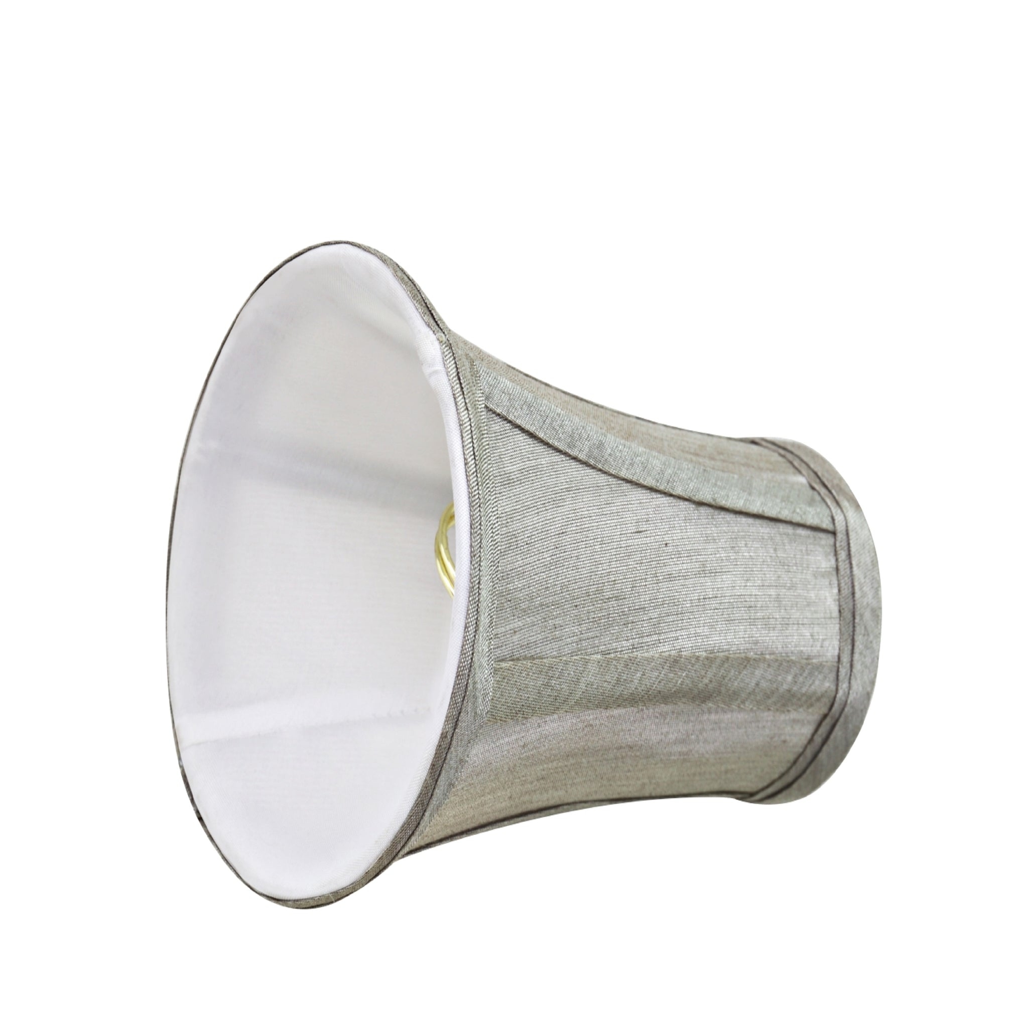 Aspen creative bell chandelier clip on lamp shade 5 pack silver grey