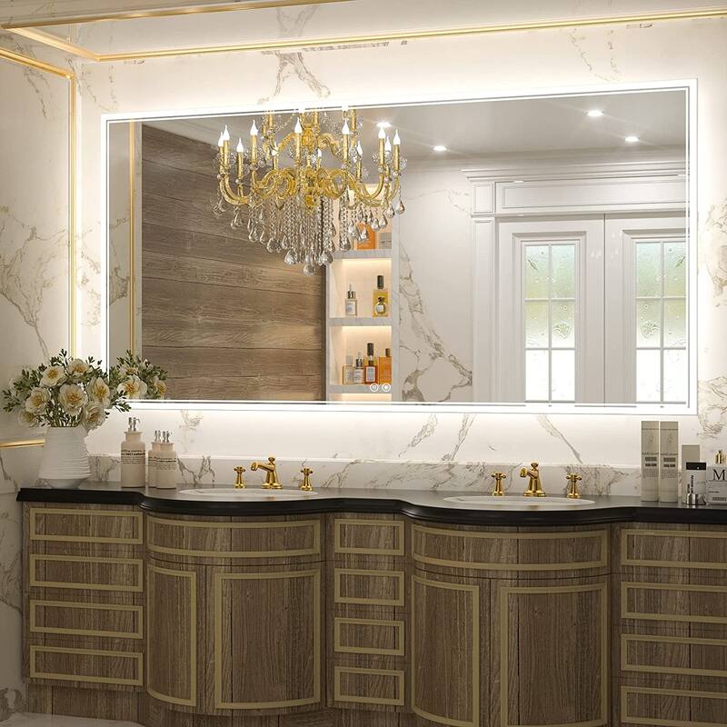 TokeShimi LED Bathroom Vanity Mirror, Anti-Fog Dimmable Wall Mirror