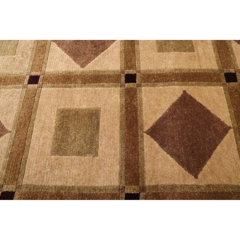 ECARPETGALLERY Hand-knotted Opulence Beige Wool Rug - 5'11 x 8'6