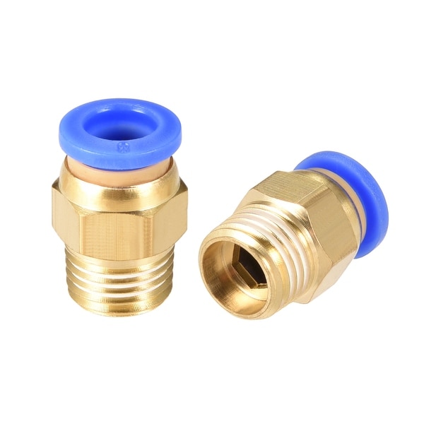 10PCS 8mm Tube 1/4" Male PT Thread Quick Connector Pneumatic Air Fittings 