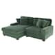 118.4"W Plush Modular Sectional Sofa with Pillows